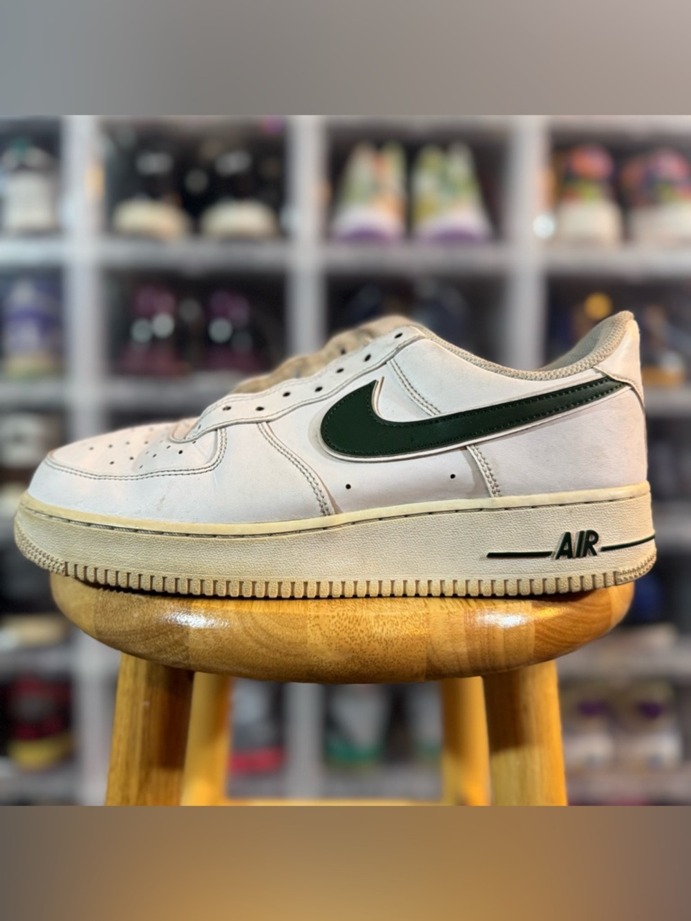 Nike AF1 Forest Green & White - Picture 3 of 5
